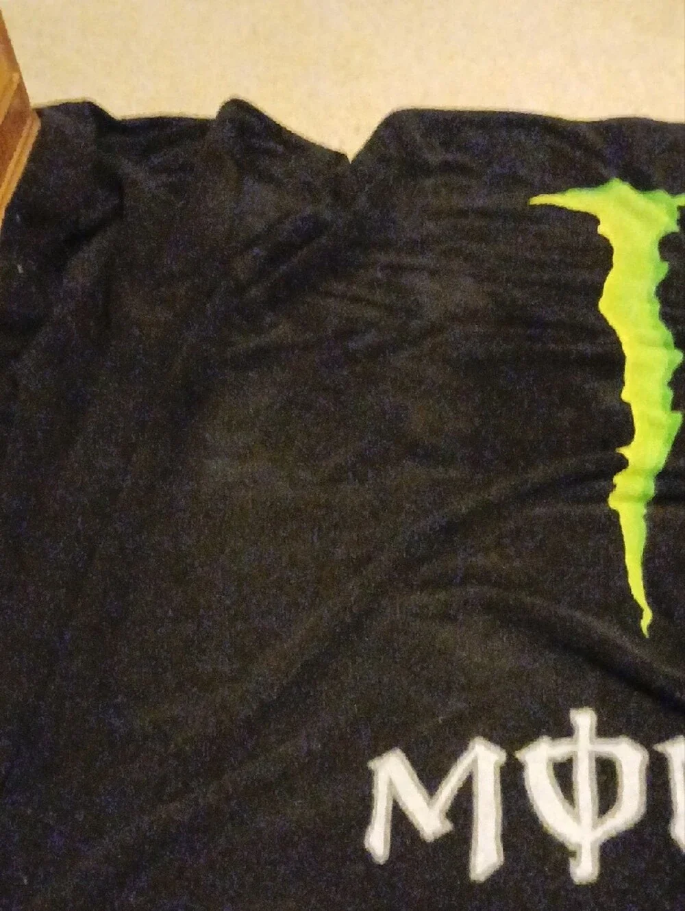 Black Beach Towel with Neon Green Logo